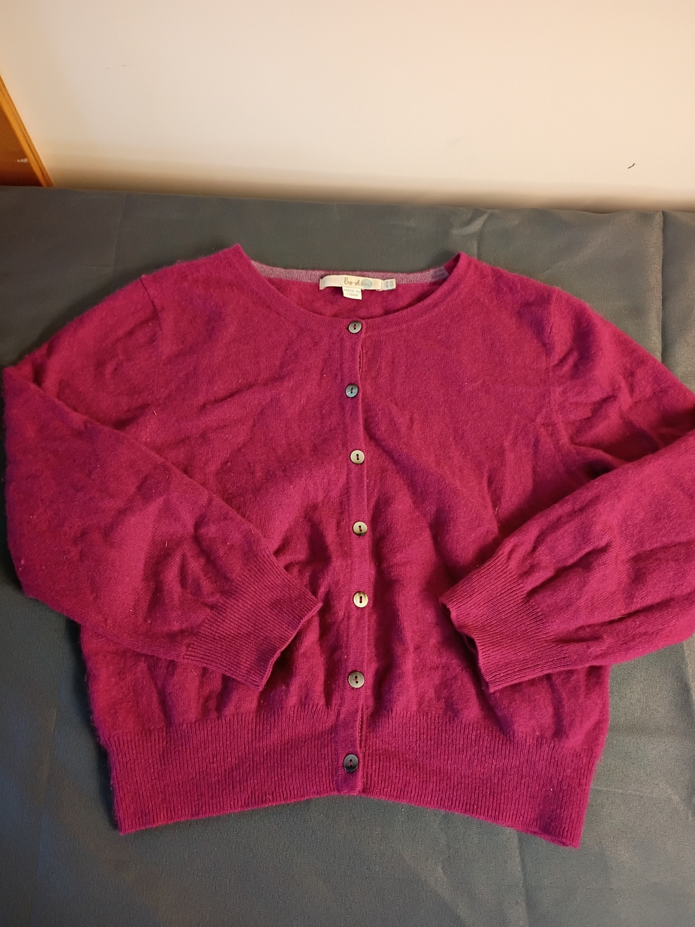 Boden Women's Button-Up Cardigan Sweater - Berry